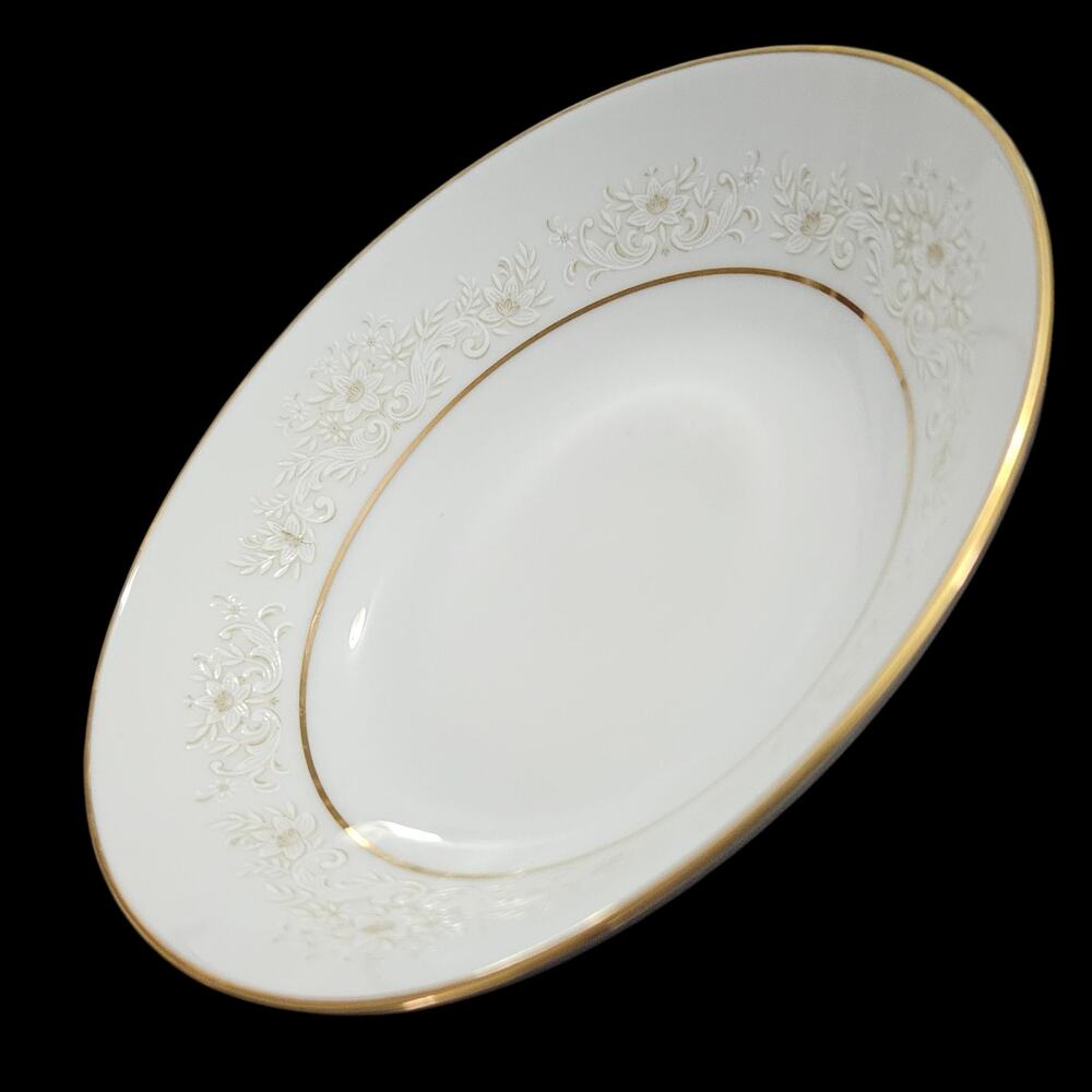 Noritake Dearest 2034 Set of 4 Fruit Bowls Fine China Japan Gold Trim